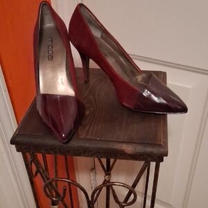 Moda Dark Red Women's Heels